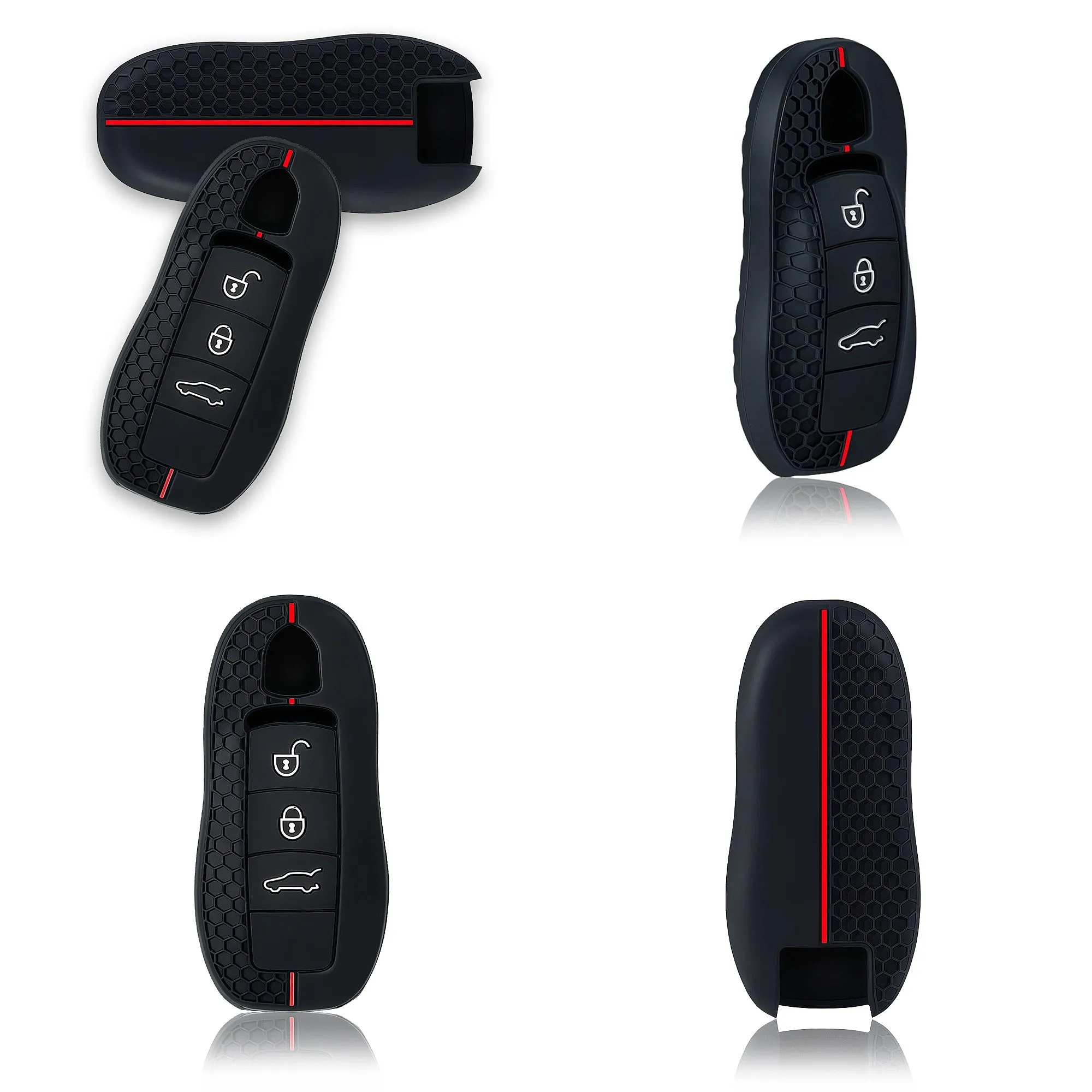 Silicone Car Remote Key Case FOB for Porsche Cayenne 958 911 Lepin 996 Macan Boxster Panamera 997 944 924 Panamera 718 971 9YA