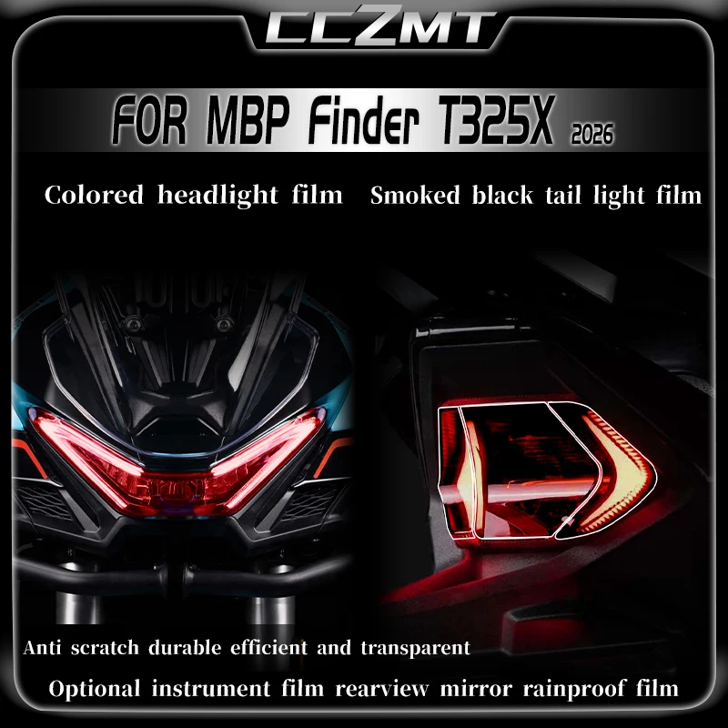 For KEEWAY MBP Finder T352X 2026 headlight film instrument film tail light film rearview mirror protective film modified
