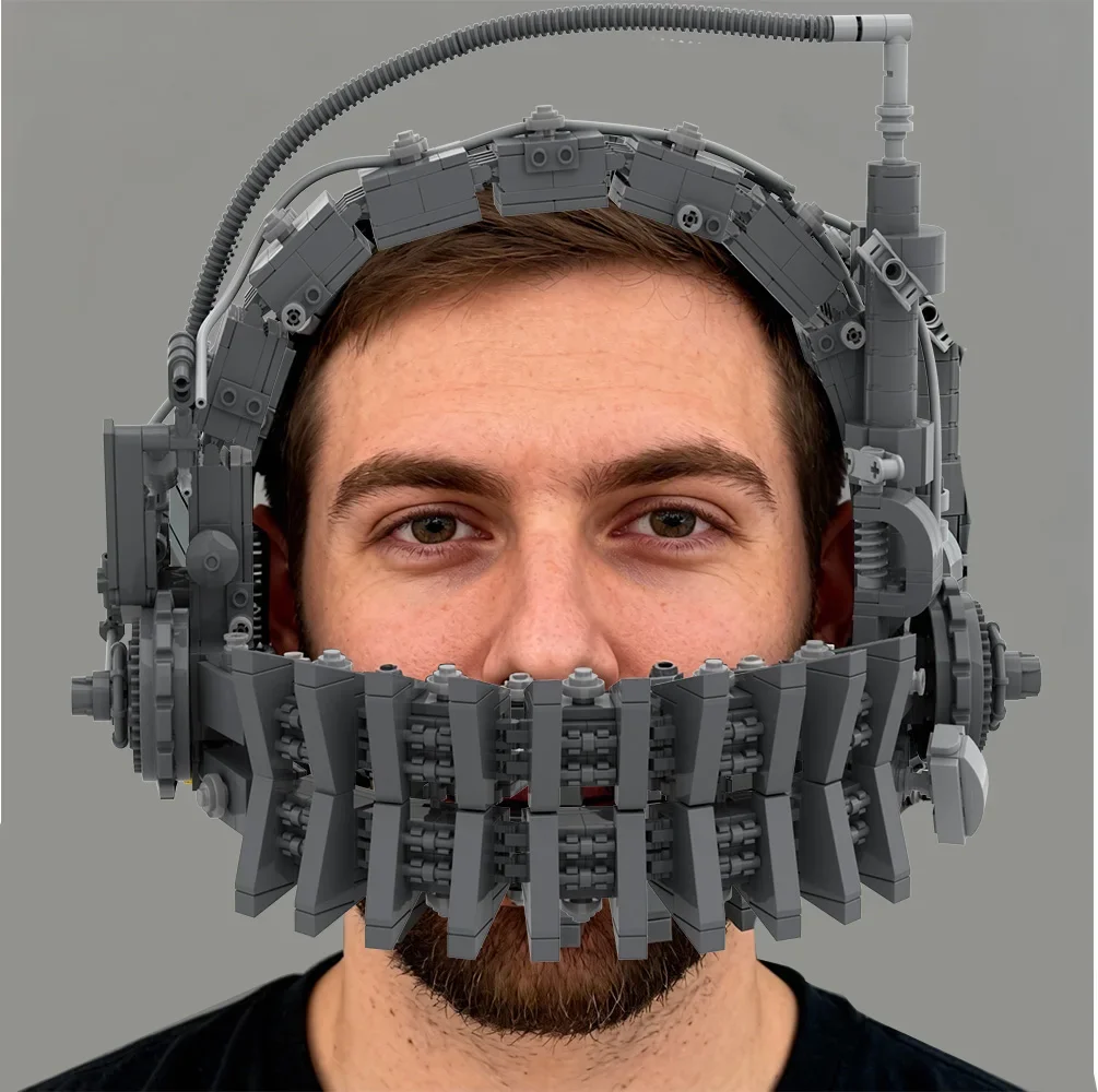 

Gobricks MOC Movie Chainsaw Reverse Bear Trap Building Blocks Model Horror Chainsaw Billy Reverse Bear Trap Props Bricks DIY Toy