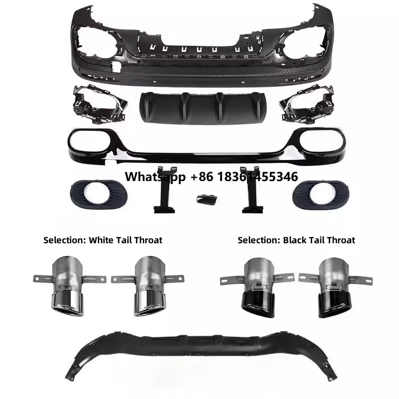 

For GLB200 220 180 Modified GLB35 Front Bumper Surround GT Grille Rear Lip and Throat Suitable