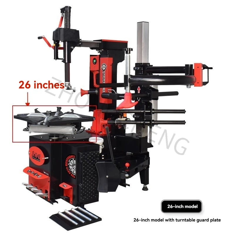 ماكينة تفكيك الإطارات مقاس 26 بوصة، ذراع مساعد مائل تلقائي، رأس الطيور Y-913