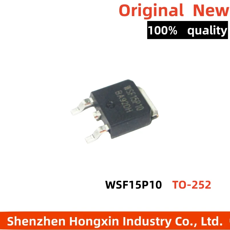10 pieces New WSF15P10 P-channel MOSFET 15A/100V 15P10 SMT TO-252