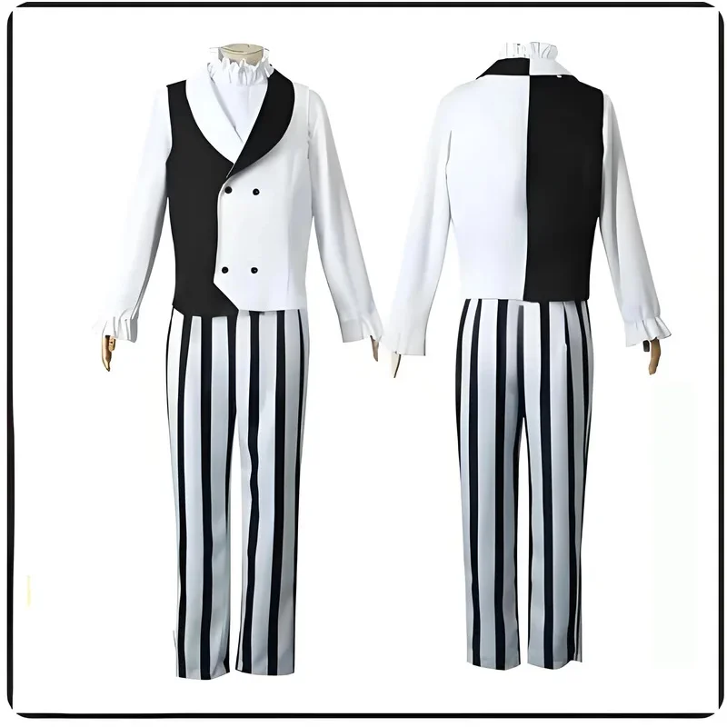 

MN1 Nikolai Gogol Cosplay Costume Anime Bungou BSD Season 4 Nikolai Cosplay Cloak Cape Uniform Suit Wig Halloween8/yG