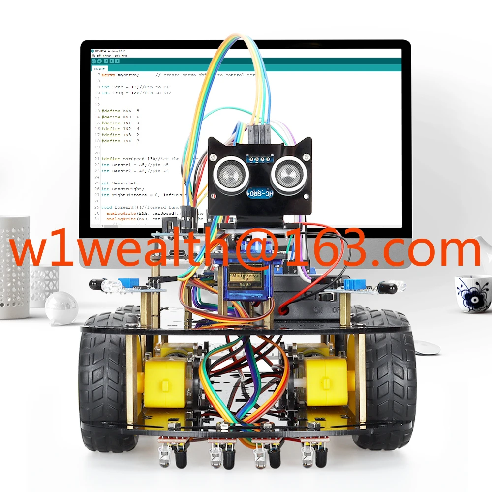 Picture 3: Intelligent Toy Robot Car Kit - High Quality Intelligent Robot Car with Arduino Development Board