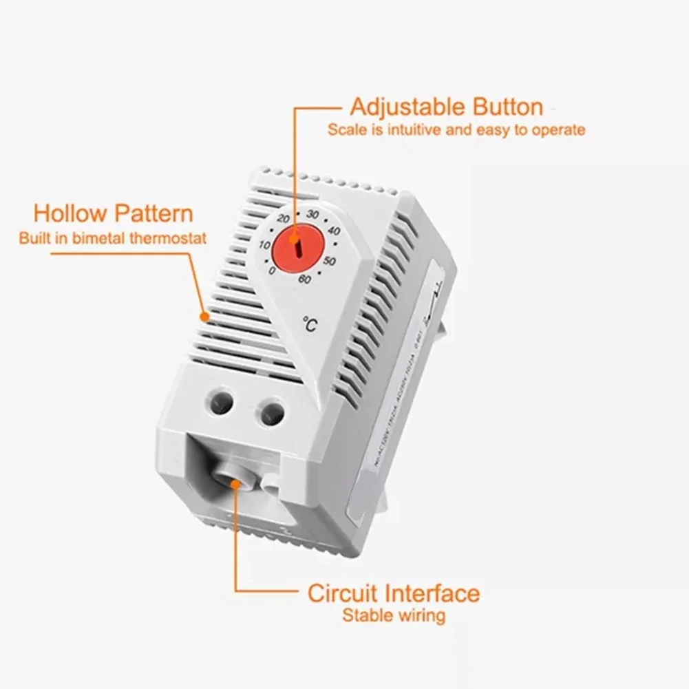온도조절기 바이메탈 온도조절기 공장 장비 관리, 견고한 와이어 연결, 온도 범위 0 C-60 C