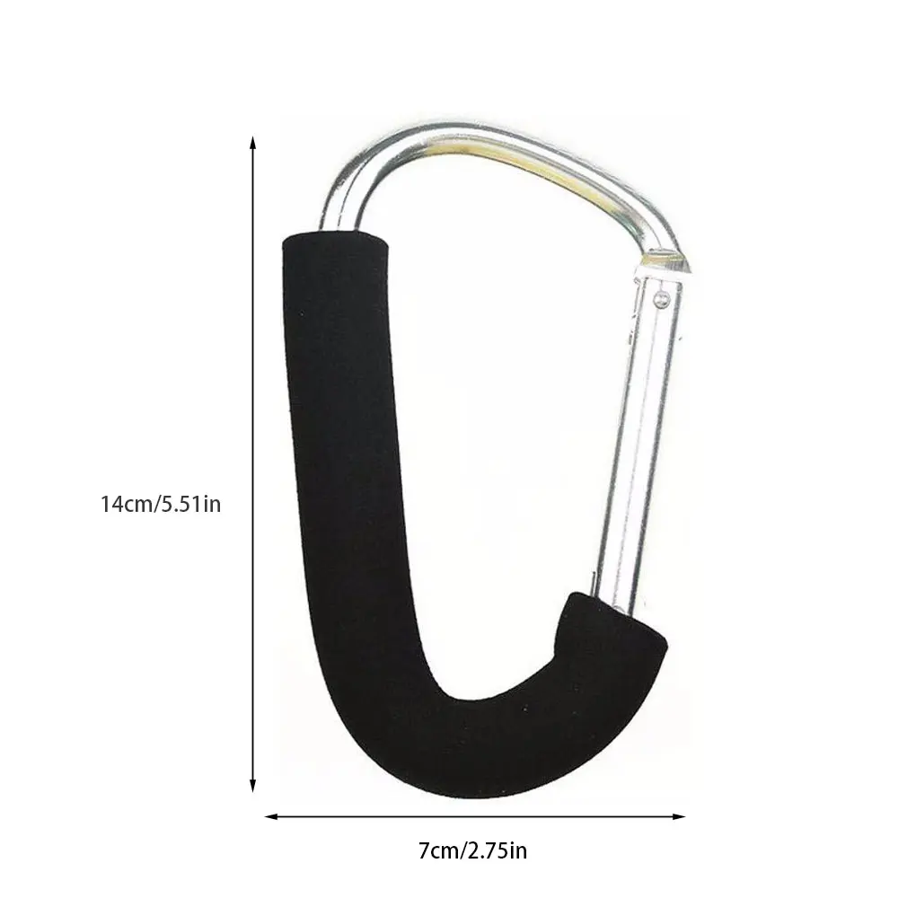 Multifunction Durable And Functional Hard Aluminum Alloy Carabiner Carriage Hanger For Various Gears Secure Bag Clip Hook D-Ring