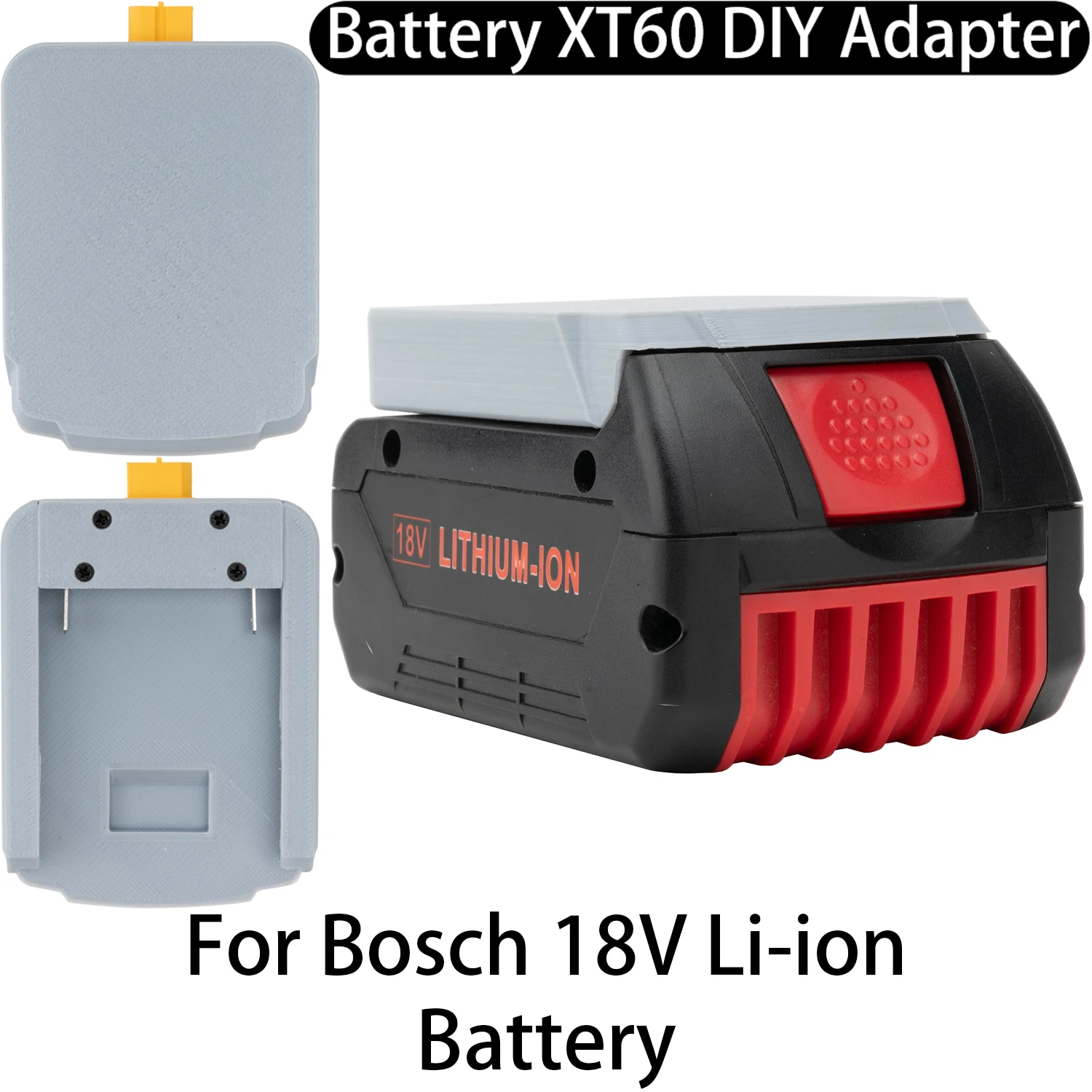 XT60 Female Connector Interface DIY Adapter For Bosch 18V Li-ion Battery XT60 Male Interface DIY Equipment Modification Tools