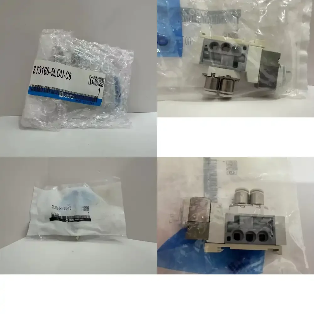 

SMC SY3160-5LOU-C6 Оригинальный 5-портовый электромагнитный клапан, новый портовый коллекторный клапан-кассета для цилиндров SMC