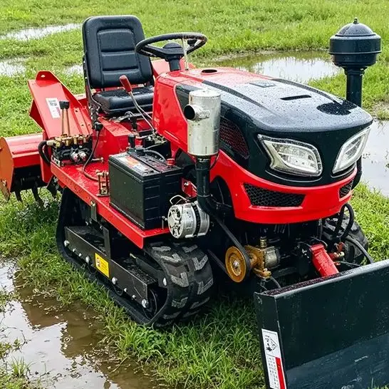 

Customized Crawler Rotary Tiller with Small Micro Tiller for Ride-On Plowing Tractor and Farm Cultivation