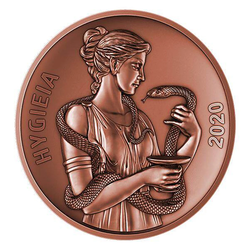 

2020 Samoa Hygieia Commemorative Copper Coin