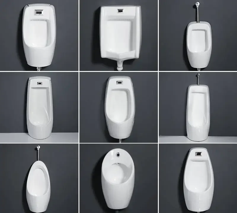 Public Toilet Induction Urine Cup Wall-Mounted Household Men's Urinal Adult Ceramic Floor Standing-up Urinal Diaper Cover