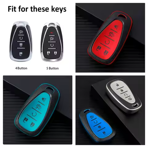 TPU Leather Car Key Case Cover Protective Shell for Chevrolet Chevy Malibu Camaro Cruze Traverse Spark Equinox Sonic Volt