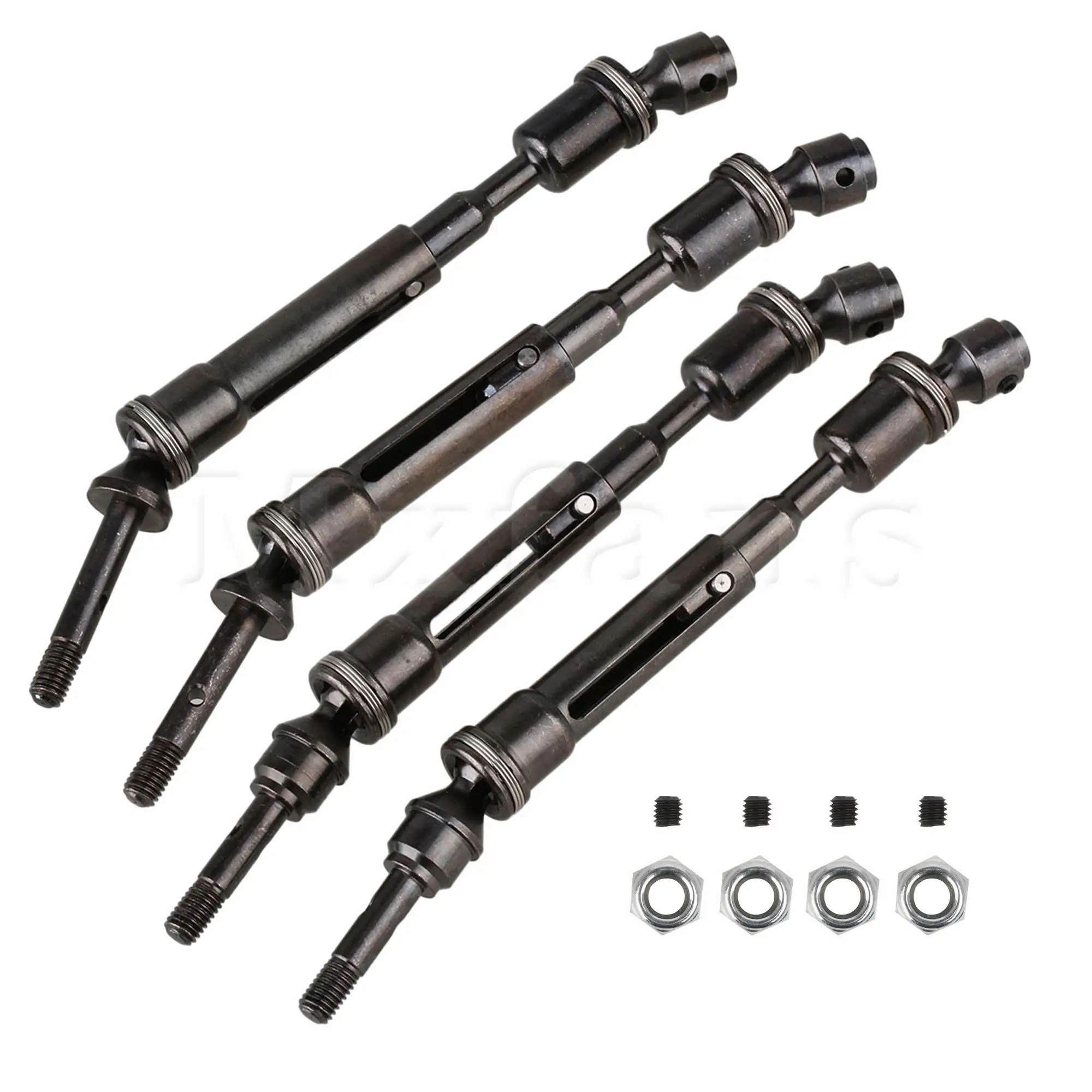 

4 Pcs RC1:10 Short Truck Front Rear Driven Shaft Replacement for TRAXXAS