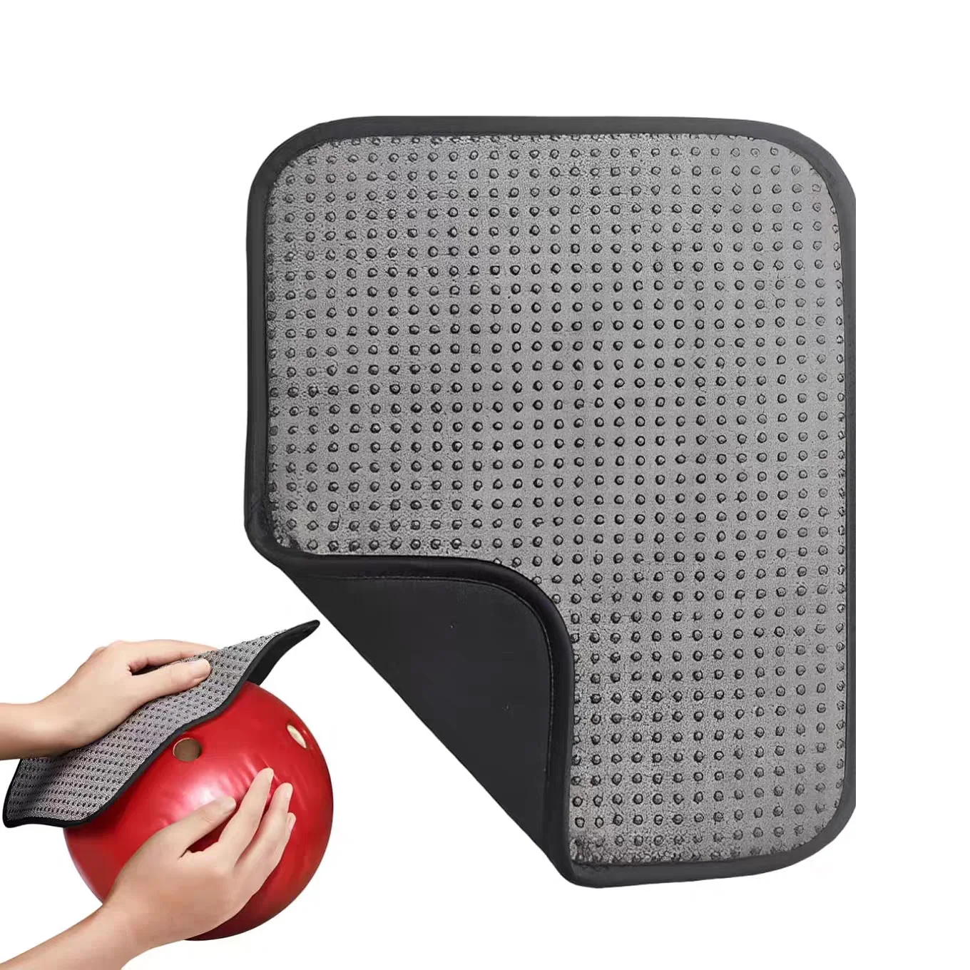 

Bowling Ball Towel Cleaning Pad Nonslip Polyester Reusable Dust Remover Sport Balls Equipment
