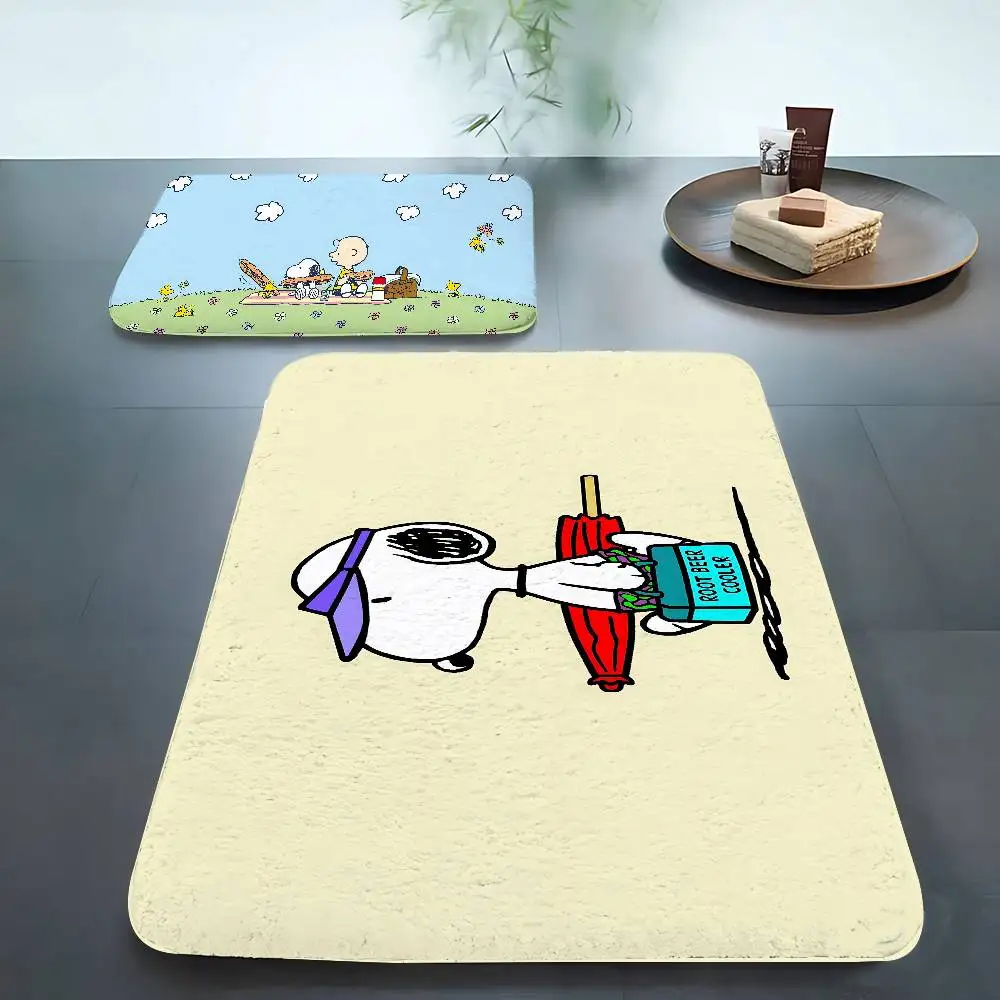 Cartoon S-SnoopyS Carpet For Living Room Sofa Decor Modern Rug Floor Mat For Men Bedroom Durable Area Rugs view 2