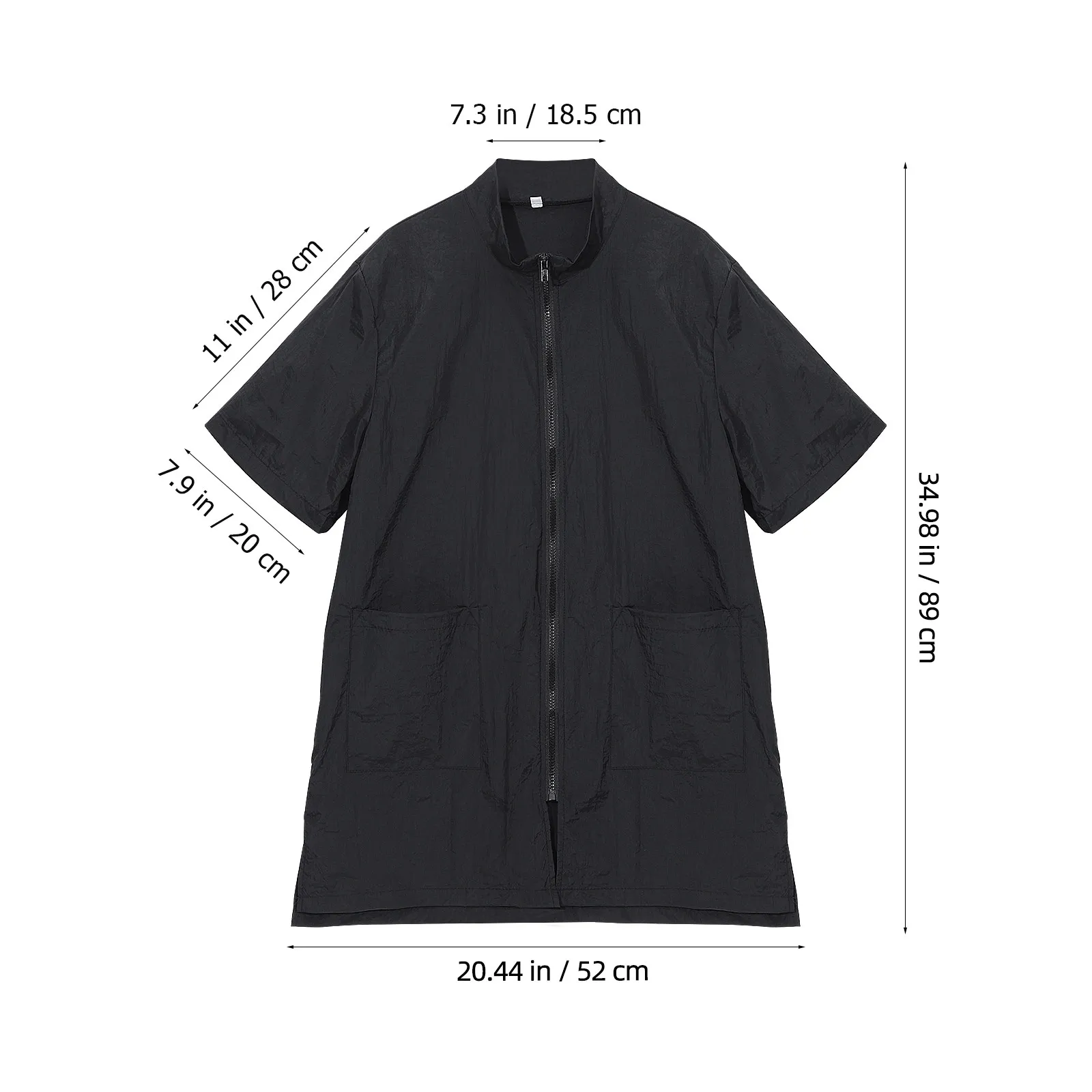 Black Size L Waterproof Pet Cosmetologist Uniform Nylon Grooming Apron Pet Salon Beautician Bath Home Outdoor Clothes