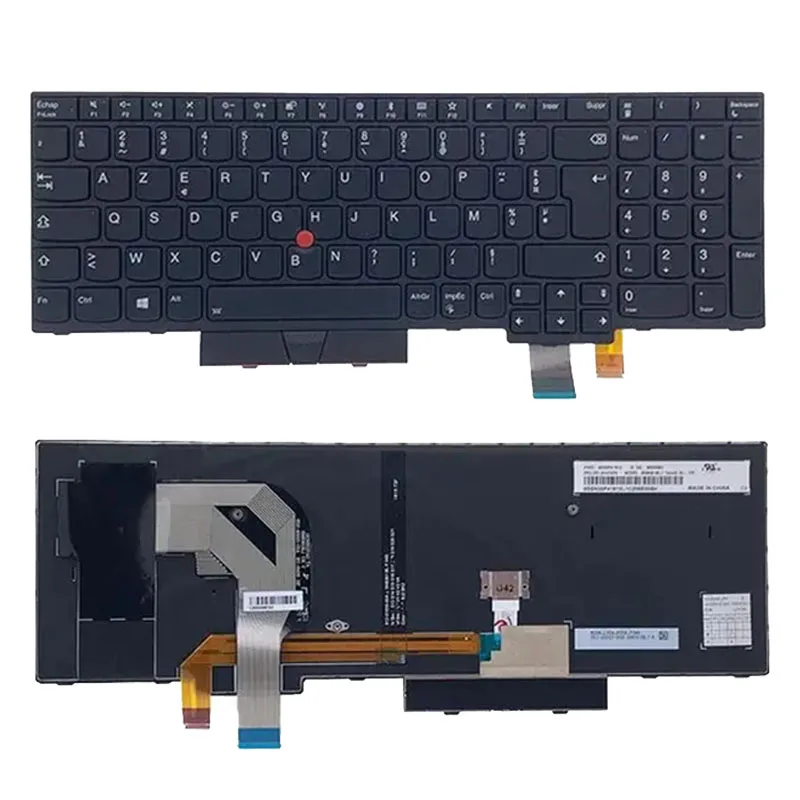 For Lenovo Thinkpad T570 P51S T580 P52S With point and backlight French FR Clavier keyboard