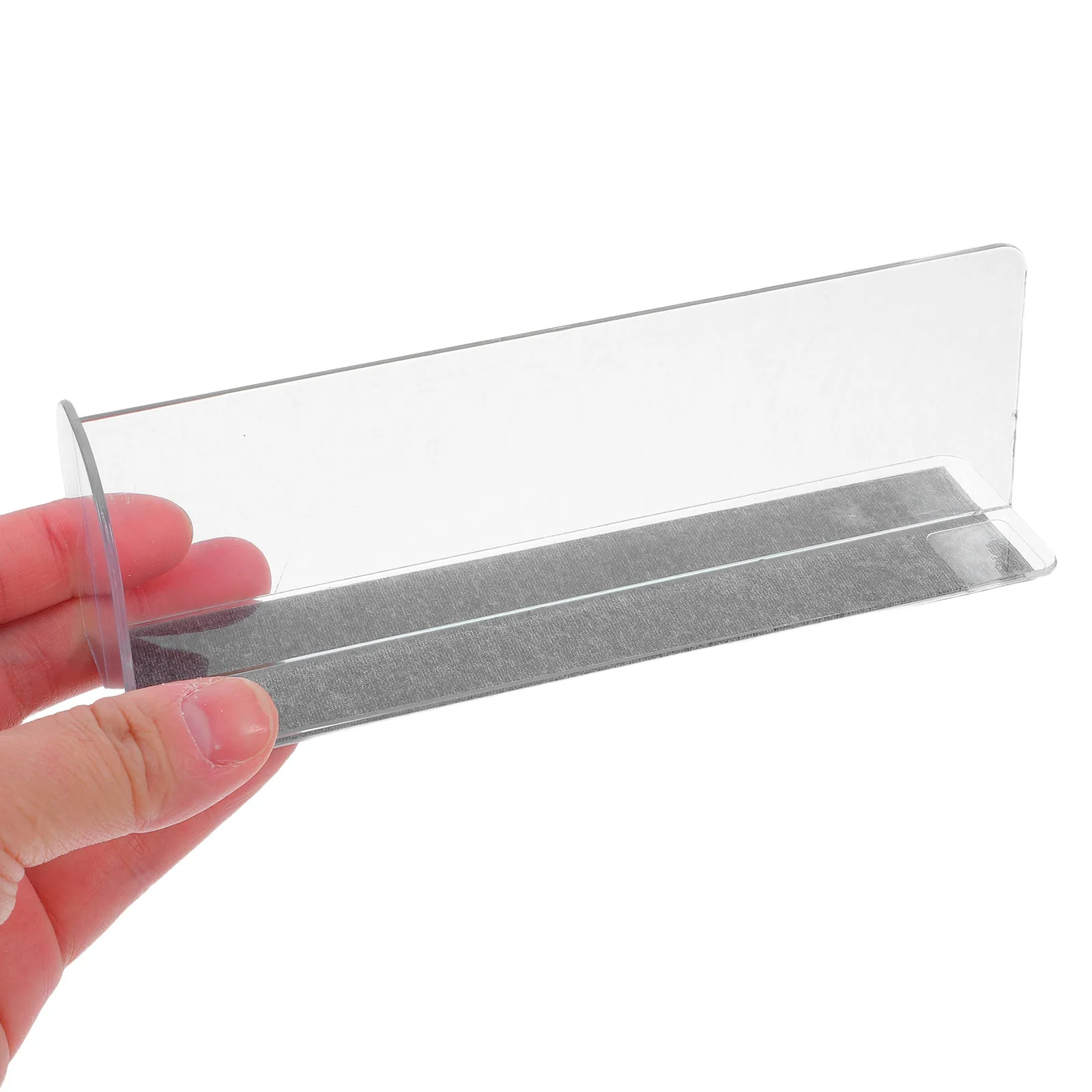 

4pcs Plastic Shelf Dividers Magnetic Transparent Material Retail Store Supermarket Commodity Separator Wire Shelves