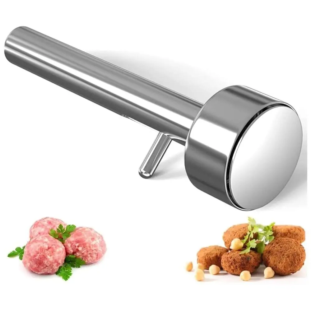 Stainless Steel Falafel Scoop Maker Brushed Finish Non-Stick Falafel Press Dishwasher-Safe Kitchen Tool Kitchen Supplies
