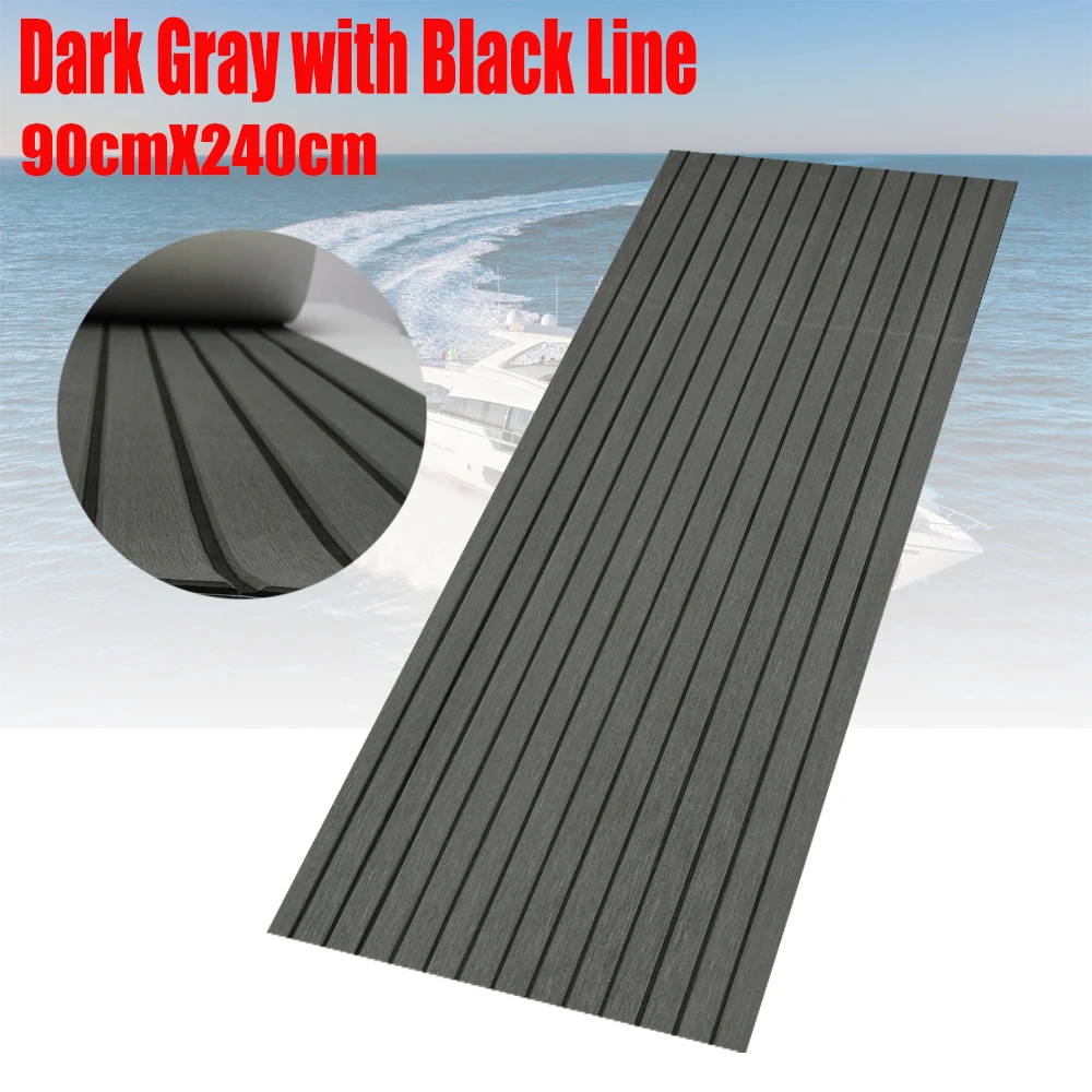 

Boat Flooring EVA Foam Decking Sheet Faux Teak Marine Mat Marine Carpet Cooler Tops Seating Non-Slip Self-Adhesive Flooring Mate