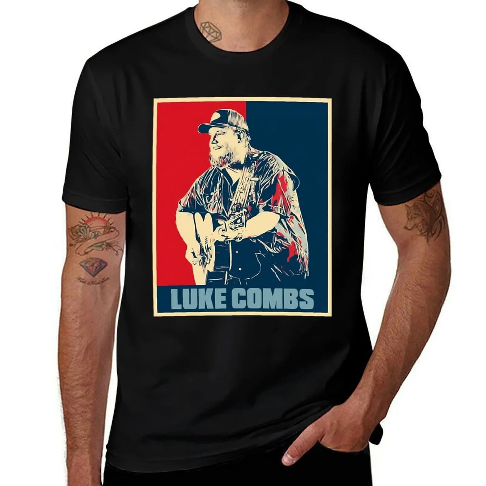 

man Art shirt Hope Luke Concert shirts music personalised cotton t Combs shirt T-Shirt man printed for t t
