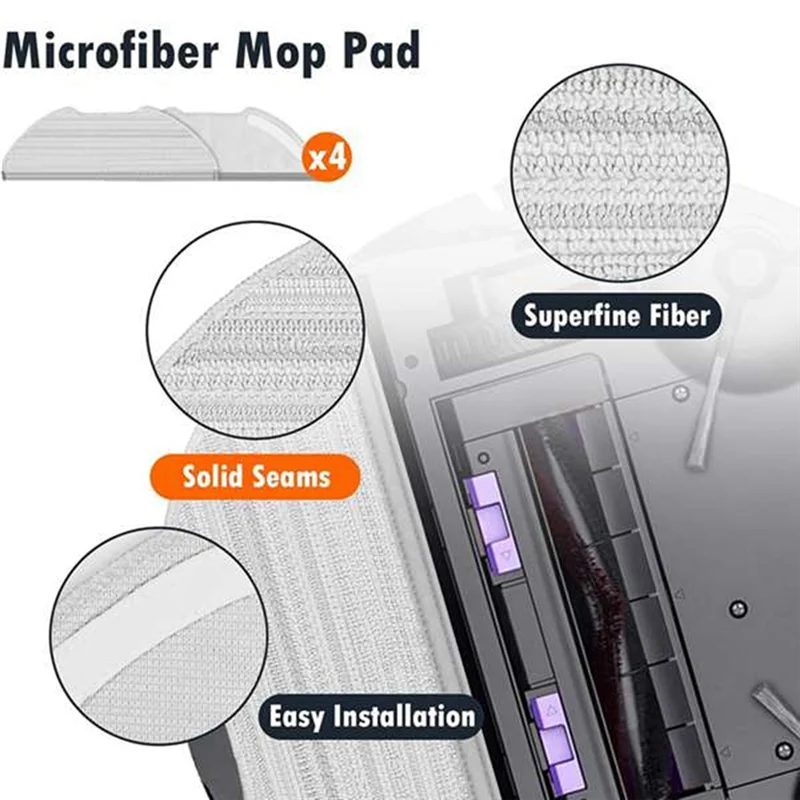 

ABLN-23PCS Vacuum Cleaner Brush Filter And Mop Cloth Set For Eureka E10S Vacuum Cleaner Accessories Replacement Parts