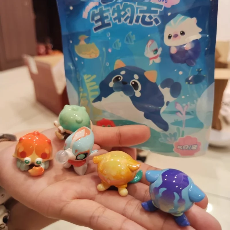 جديد Genshin Impact سلسلة البحر الأصلية مخلوقات الخيال حقائب صغيرة عمياء علب العصرية لطيف الخرز طبعة محدودة تحصيل