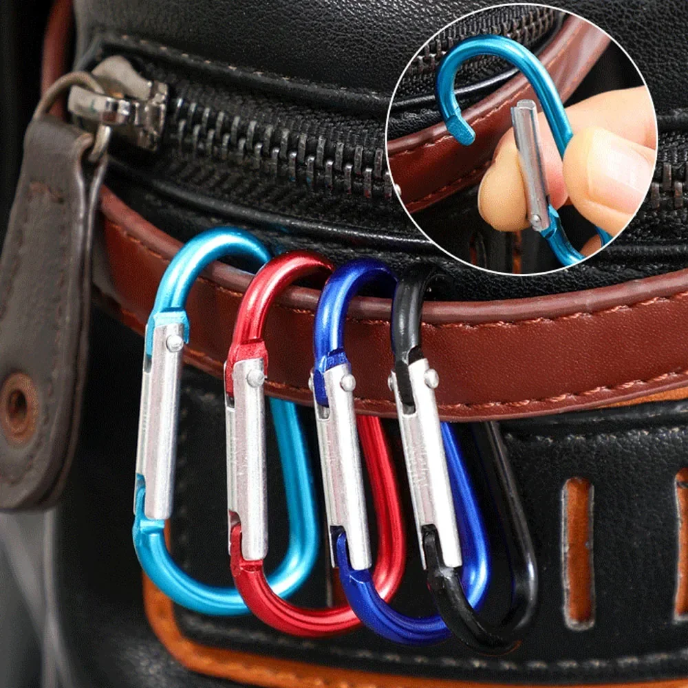 20 قطعة الألومنيوم المفاجئة هوك التخييم حلقة تسلق كليب التنزه الصيد السياحية Quickdraw زجاجة ماء مشبك تسلق اكسسوارات #2