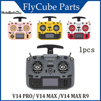 HelloRadio V14 MAX R9/MAX/PRO ELRS ModelAircraft FPV High Frequency Head Metal Rocker Left Hand Color Open Source Remote Control
