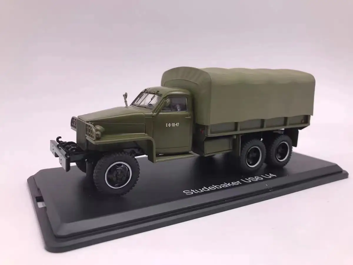 

Diecast SSM 1/43 Scale Soviet Russia Us6 Truck Alloy Militarized Combat Car Model Collectible Toy Gift Souvenir Display Ornament