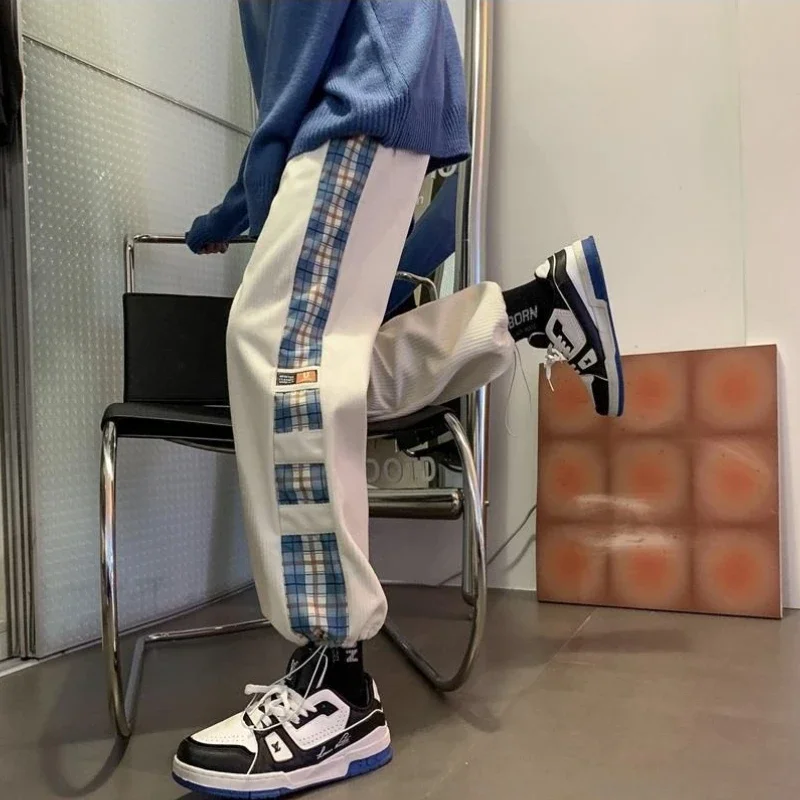 

Corduroy Sweatpants for Men Straight Long High Quality Man Sports Pants Elegant Autumn Winter Harajuku Trend Cool Retro Trousers