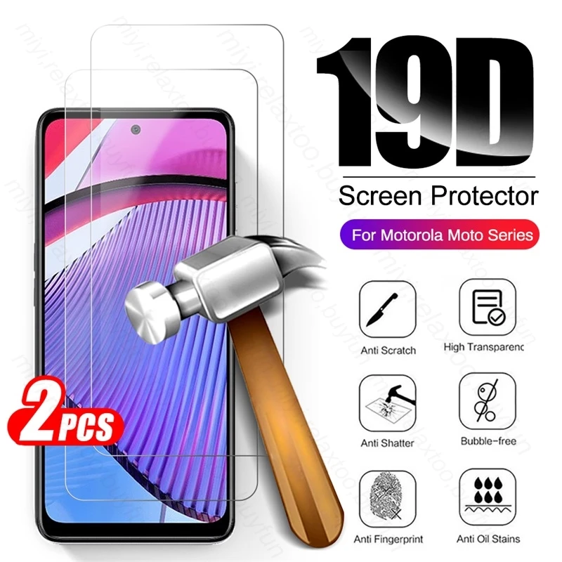 2PCS Full Cover Tempered Protective Glass Case On For Motorola G Power 5G 2023 Moto G Stylus 5G 2022 4G Gstylus 2023 9H HD Glass