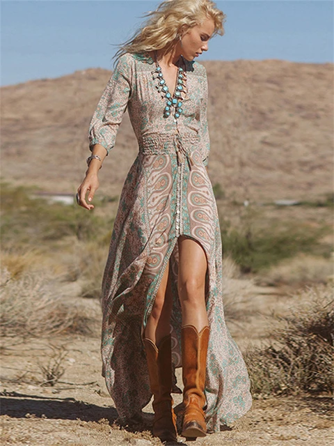 Vestido hippie mujer hotsell