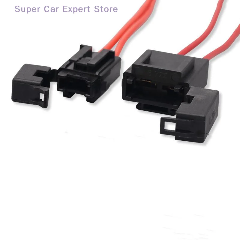 Portafusibles para automóvil, 32V, 25A, 16AWG, cable de extensión, arnés colector de corriente, adaptador de fusible para dispositivo electrónico