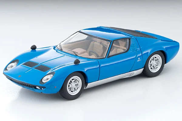 TAKARA TOMY TOMICA 1:64 TLV LV-N Miura P400 Blue Alloy compression miniature model, adult decoration, birthday gift