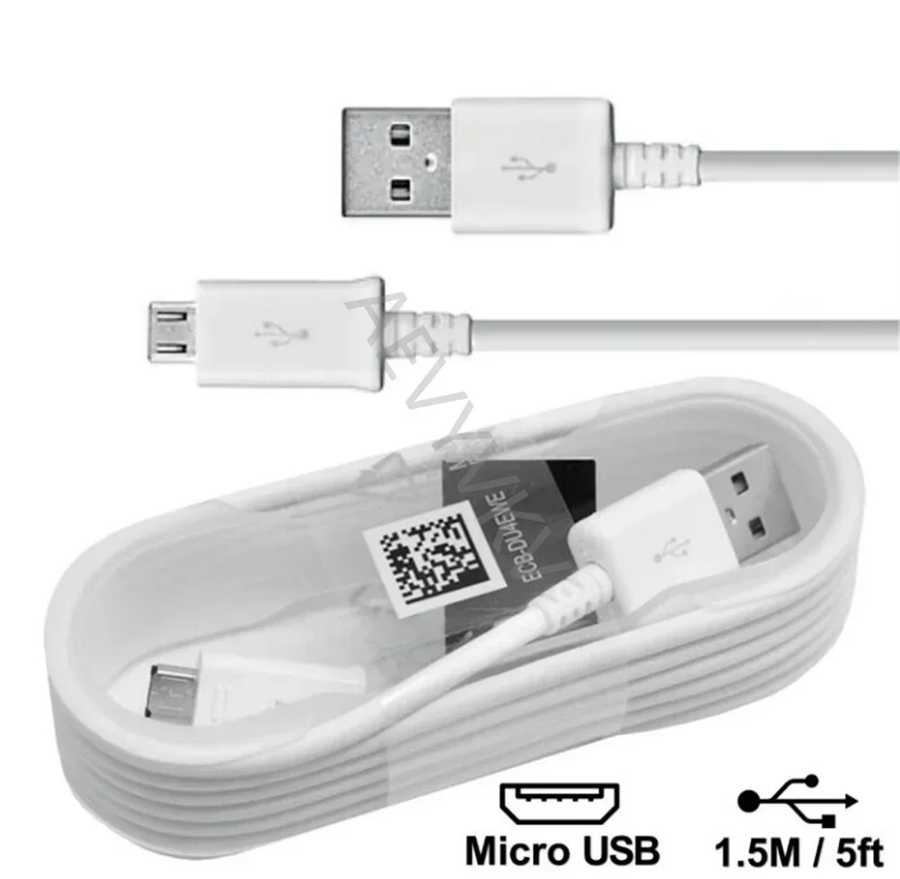 2Pcs  1.5M 5FT Fast Quick Charging Micro 5Pin Usb Cable Original Quality Cables Wire For Samsung S6 S7 edge note 2 4 htc lg