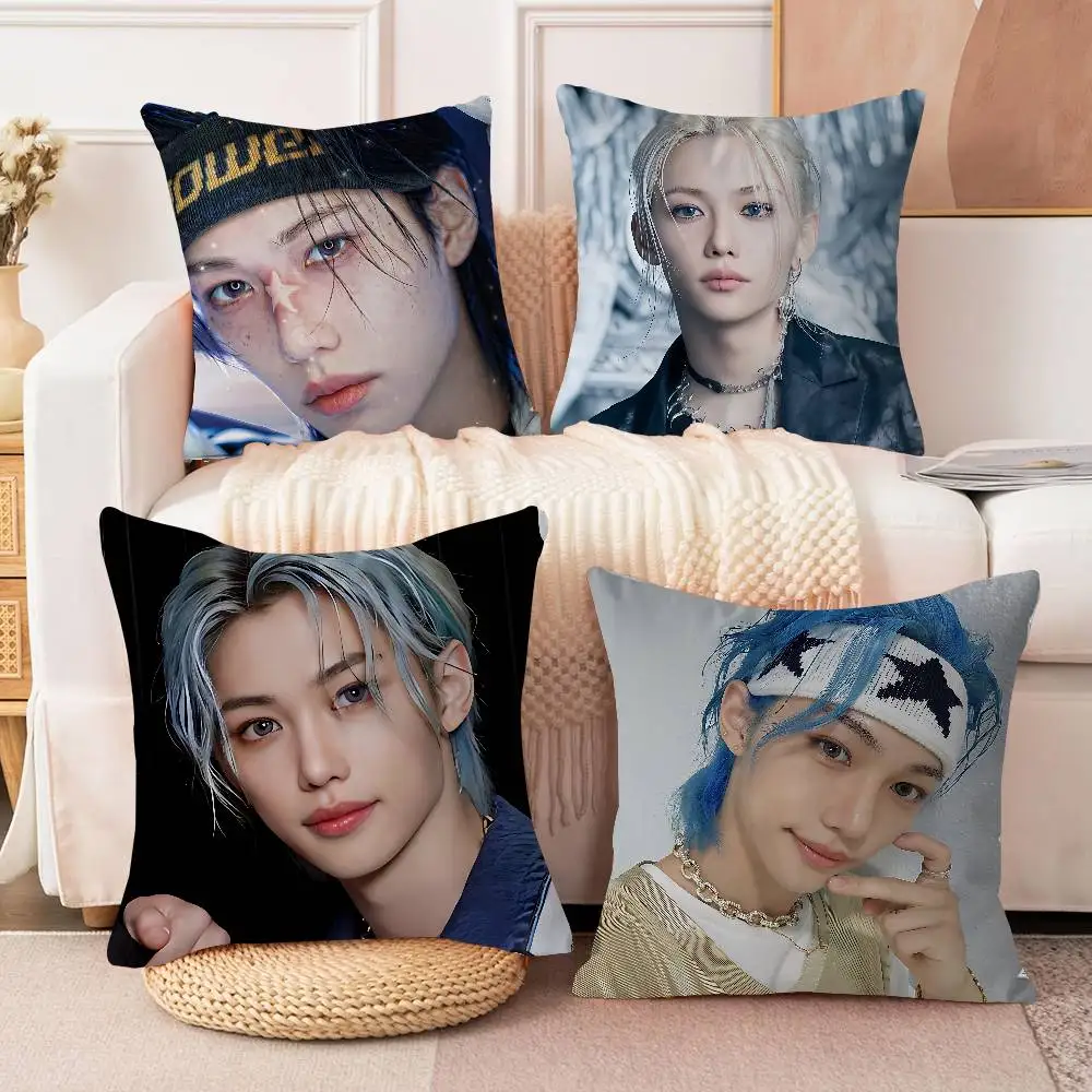 F-FELIX المغني وسادة هدية ديكور مكتب المنزل غرفة نوم أريكة غطاء وسادة السيارة 45x45 #1