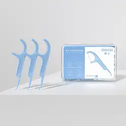 SOOCAS Dental Floss Pick Teeth Tooth Toothpicks Stick Oral Care Ergonomic Design FDA Testing Food Grade 50pcs/Box