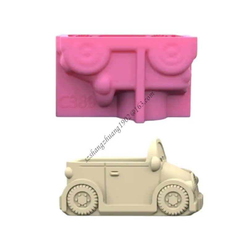 

Q6RB Motorcar Flowerpot Storage Mold Trinket Holder Tool DIY Home Decor Mold