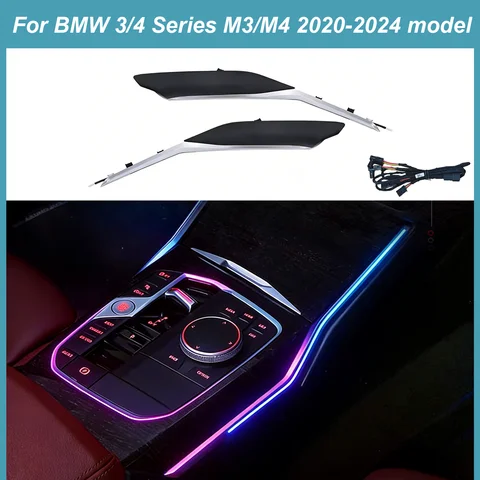 Car Interior Ambient Light, Center Console LED Atmosphere Lamp for BMW G20 G22 G80 G82 3 Series 4 Series M3 M4 Year 2020 to 2024 Interior Decoration Lighting