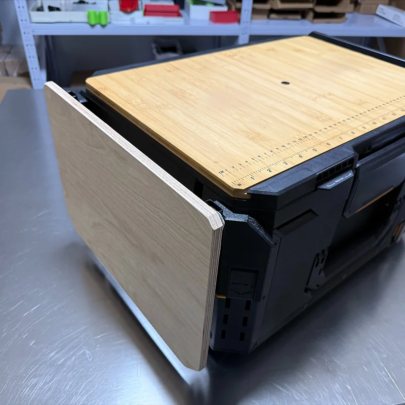 Foldable Toolbox Side Extended Desktop for TOUGHBUILT DIY Tool Box Conversion Kit Quick Disassembly Design Tool Case Parts