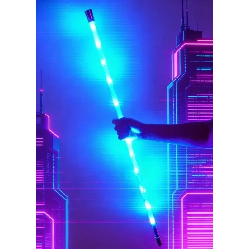 Star-lite Dancing Cane - Folding Deluxe Magic Trick Illusion Prop for Stage & Street Performance Professional Magician Gimmick