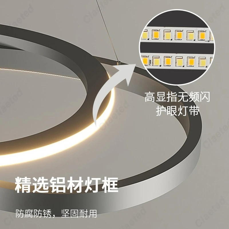 

Modern Simple LED Circular Shaped Chandelier Living Room Dining Room Bedroom Decorative Lighting Lamps