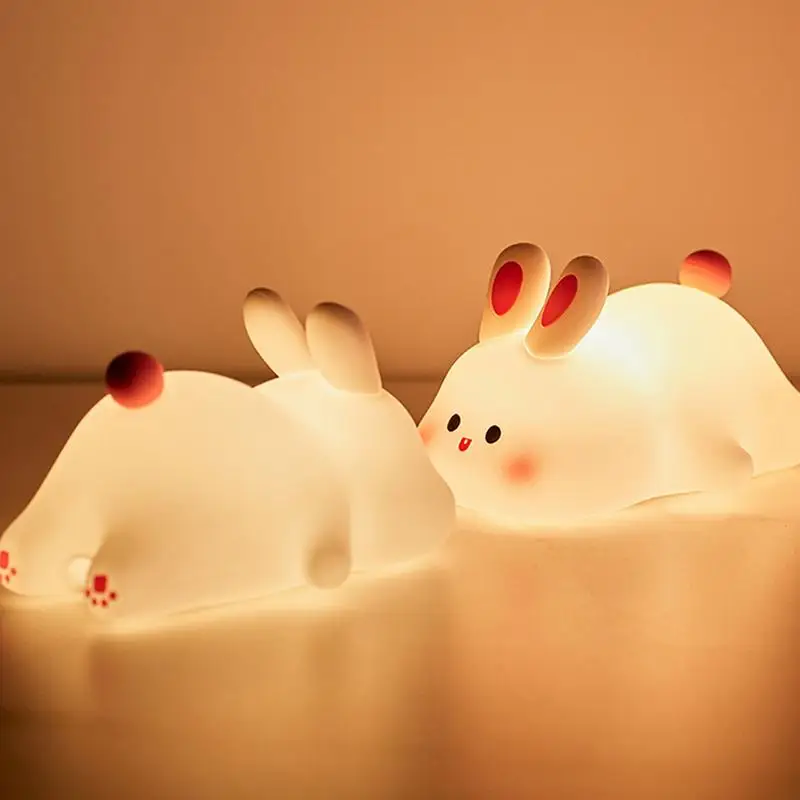 

Rabbit Night Light Rabbit Touch Lamps For Bedrooms Bedroom Bedside Light 3 Modes Animal Night Light Touch Night Lights Indoor