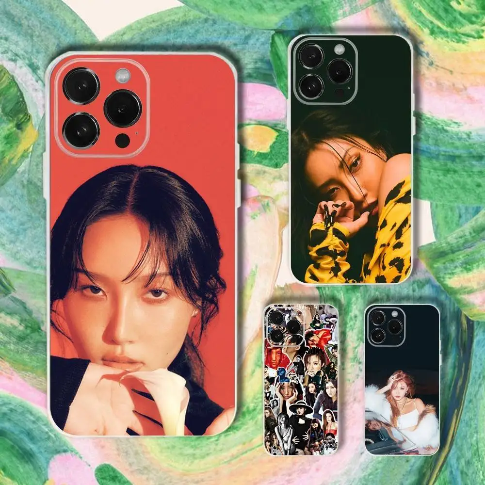 

M-MAMAMOO Singer H-Hwa S-Sa Phone Case For iPhone 16,15,14,13,12,11 Plus,Pro,Max,XR,XS,Plus,E,SE4,Mini Transparent Cover