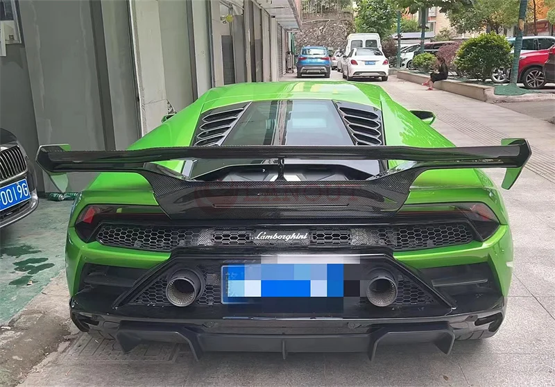 

New Arrival Dry Carbon Fiber Vorstein STO Style Dry Carbon Fiber Rear Spoiler Wing For Lambo Huracan LP580 LP610 EVO