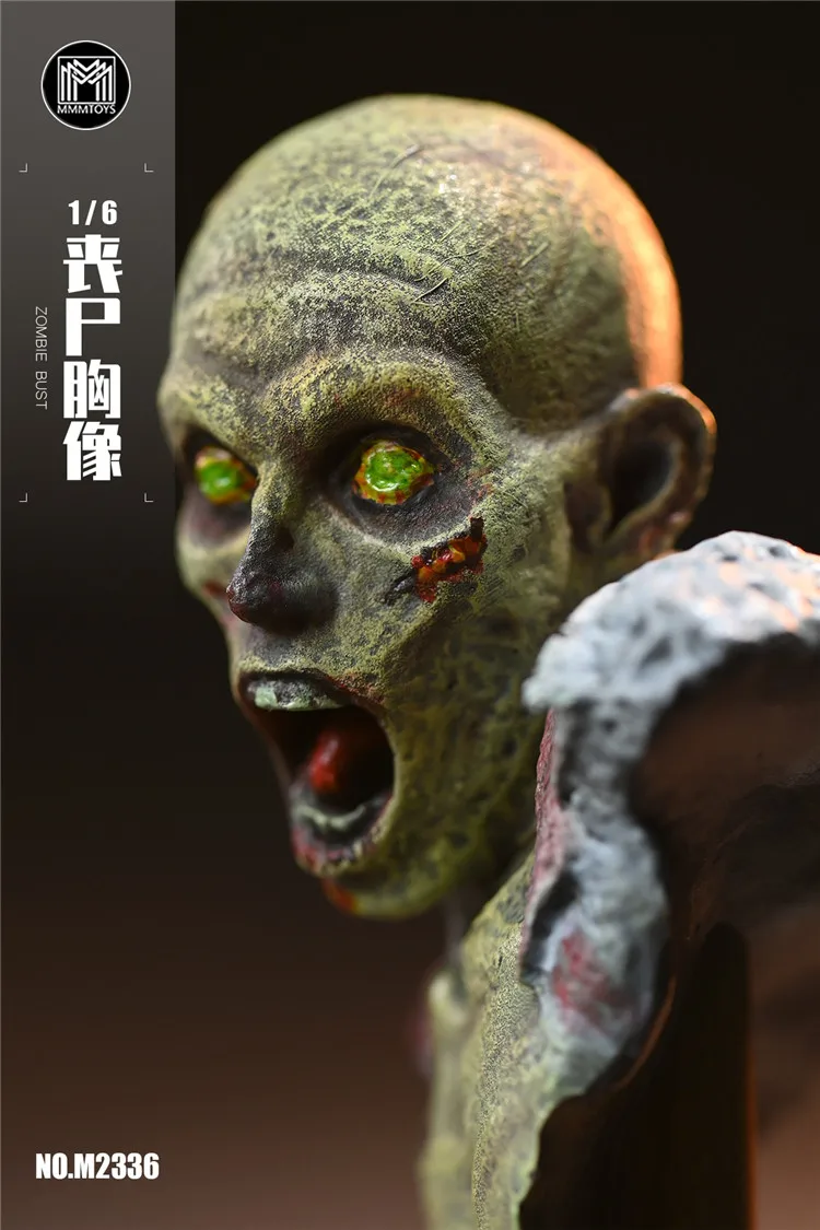 MMMTOYS M2336 1/6 Scale ทหารชาย Zombie หน้าอกจอแสดงผลชุดอุปกรณ์เสริมสําหรับ 12 นิ้ว Action Figure ของเล่นของขวัญ