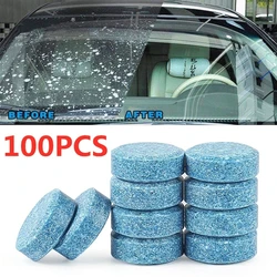 5/10/20/40/100Pcs Solid Cleaner tergicristallo per auto compresse effervescenti pulizia della toilette in vetro accessori per auto