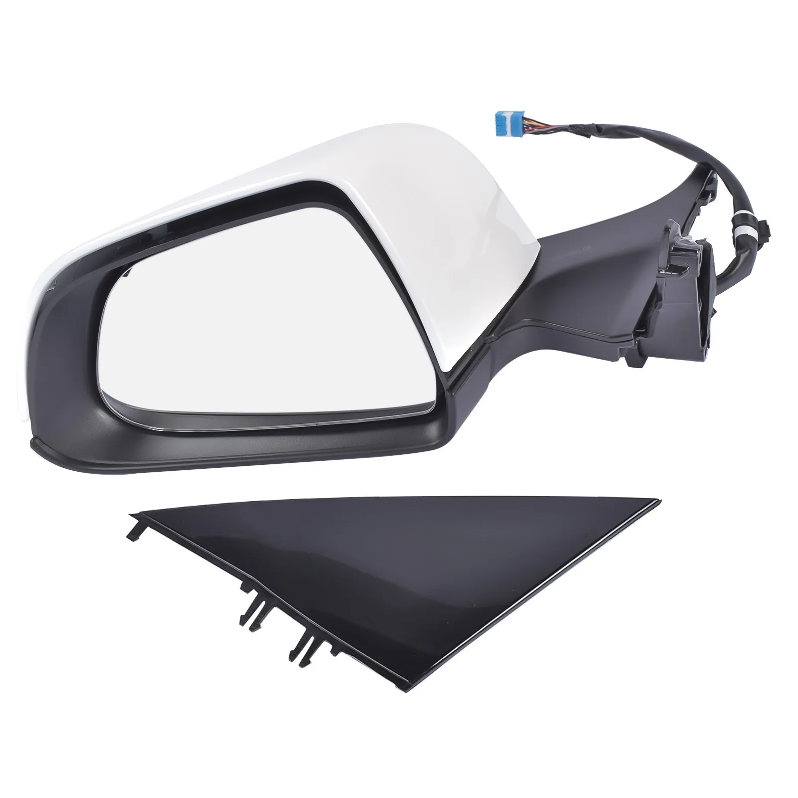 AP02 Left side Driver side Mirror Heated Power Fold White For Tesla Model 3 M3 2017 2018 2019 2020 2021 2022 2023 EV/BEV view 4