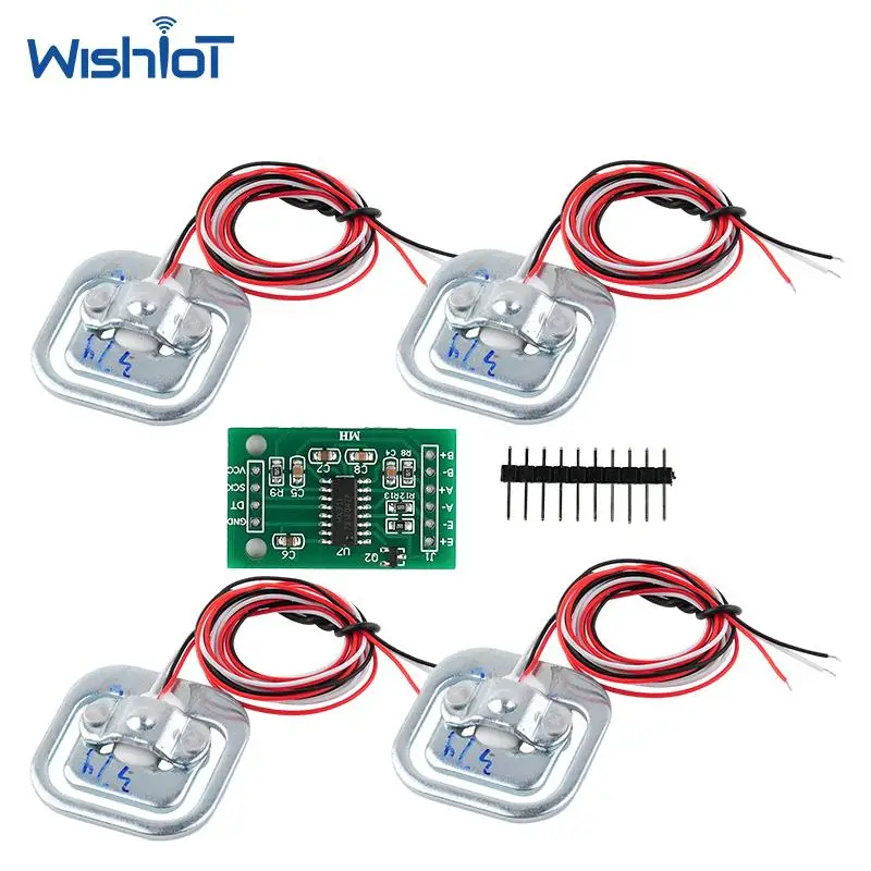 50KG Half Bridge Load Cell Weight Sensor HX711 Amplifier Module Digital Scales Board Parts Set Compatible for Arduino DIY